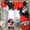 Red and Black Balloon Arch Kit, 140Pcs Different Sizes inch Black and Red Balloons and Confetti Party Balloon Garland Kit for Birthday, Wedding, Graduation, Anniversary, Prom Decorations